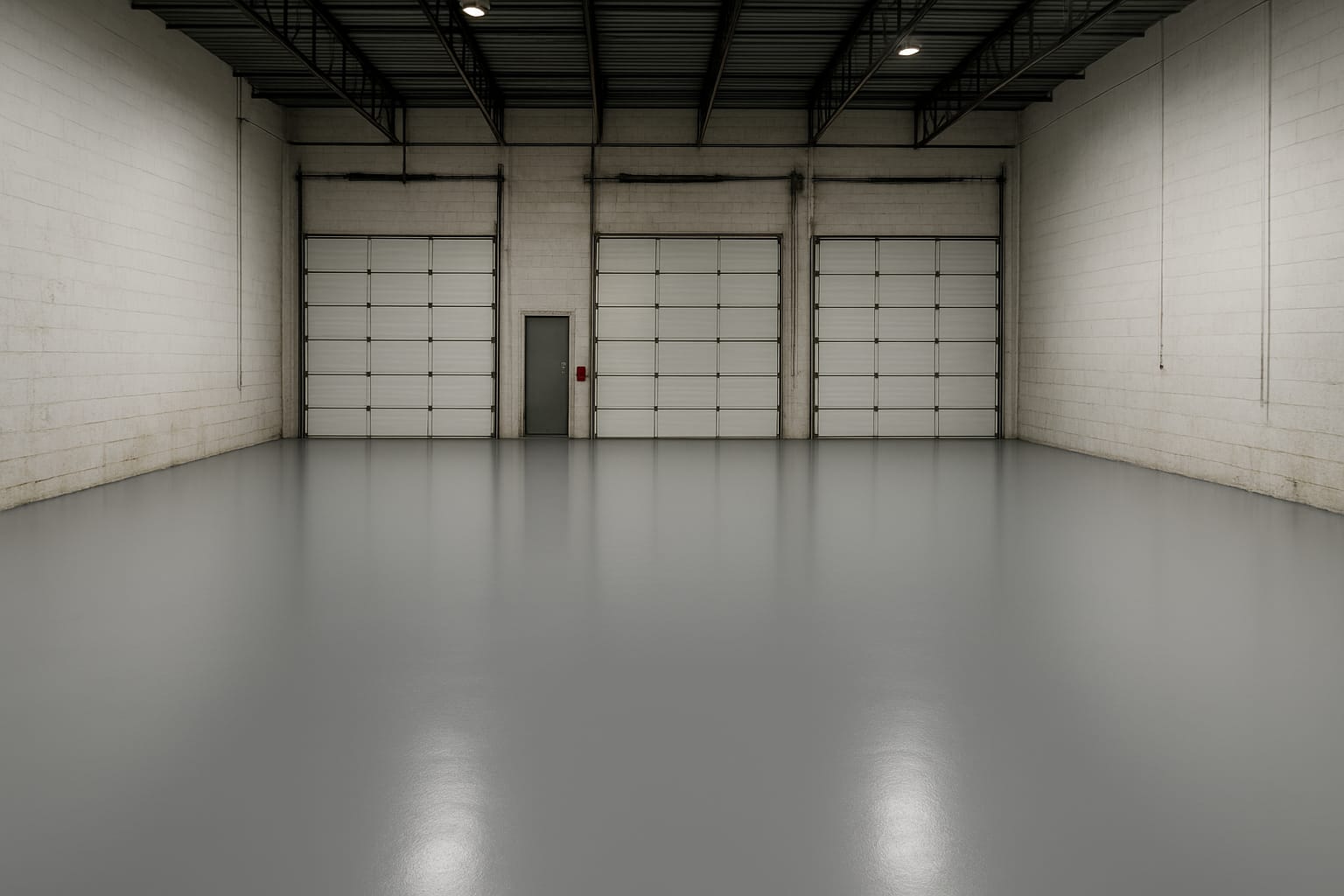 Residential or commercial concrete floor coating project